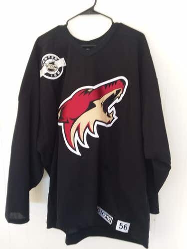 Phoenix Coyotes unused black #35 CCM practice jersey size 56 non-goalie cut/everything sewn on