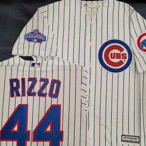 20215 Majestic Chicago Cubs ANTHONY RIZZO 2016 World Series Champions JERSEY