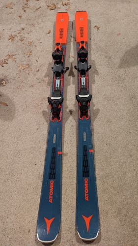 Used Men's 2020 Atomic All Mountain 156 cm 79mm Vantage Skis With Bindings Max Din 12