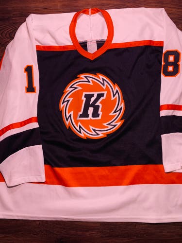 Fort Wayne Komets Bauer Hockey Jersey Mens L/ XL ECHL Black Blank 18