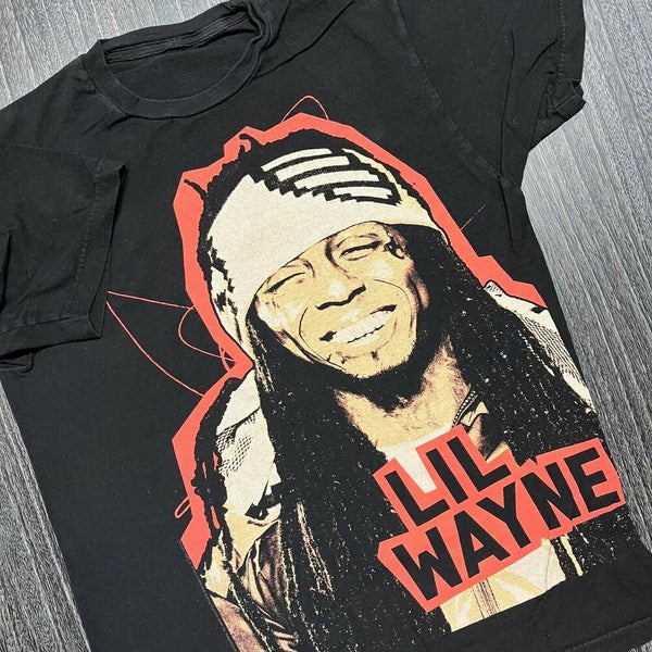 Lil Wayne T Shirt Men Small Adult Black Hip Hop Music Concert Rap Retro  Face