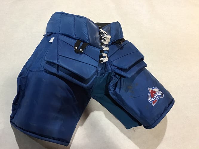 Colorado Avalanche Kuemper Game Used Pro Stock Vaughn Goalies Pants XL