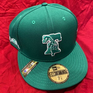 MLB Philadelphia Phillies Green St. Patrick's Day 59Fifty New Era Hat Size 7 3/8 * NEW