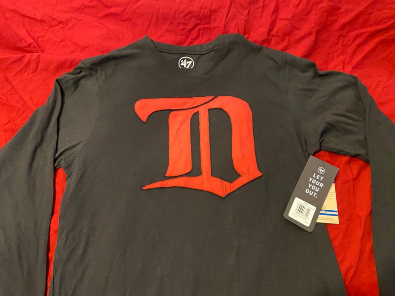 Detroit Tigers Men's 47 Brand Grey Vintage T-Shirt Tee - Small