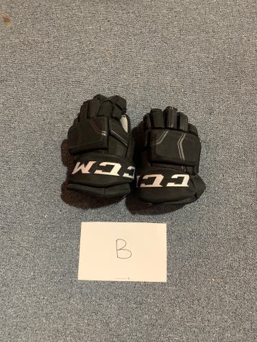 Game Used CCM HGQL Pro Stock Gloves Colorado Avalanche Team Issue 14”
