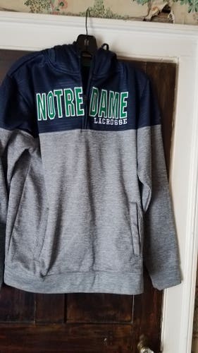 Gray Notre Dame Lacrosse  Medium Sweatshirt -M