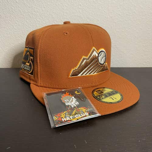 Colorado Rockies Hat Club Campfire New Era 59FIFTY 7 7/8 Hat Cap With Custom Pin