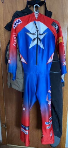 Used Large Spyder Us ski team Ski Suit FIS Legal