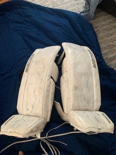 Used 36" + 1” Bauer Supreme Goalie Leg Pads