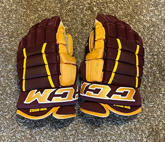 ASU Maroon CCM 14" Pro Stock HG97 Gloves