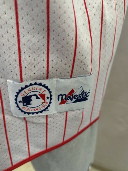 Vintage Kids Majestic AA Reading Phillies Baseball Academy Red Away Jersey  Large
