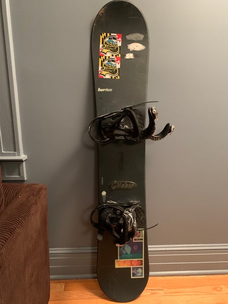Used Burton With Bindings Medium Flex Charger 48 Snowboard