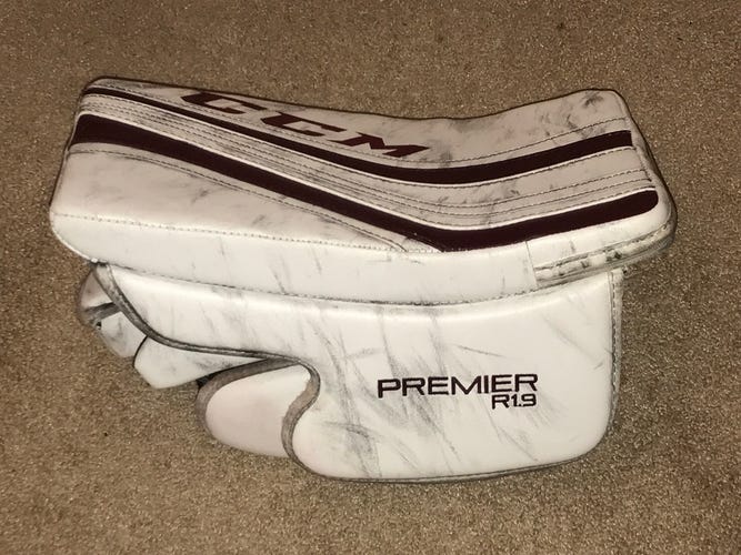 CCM Premier R1.9 Hockey Goalie Blocker White