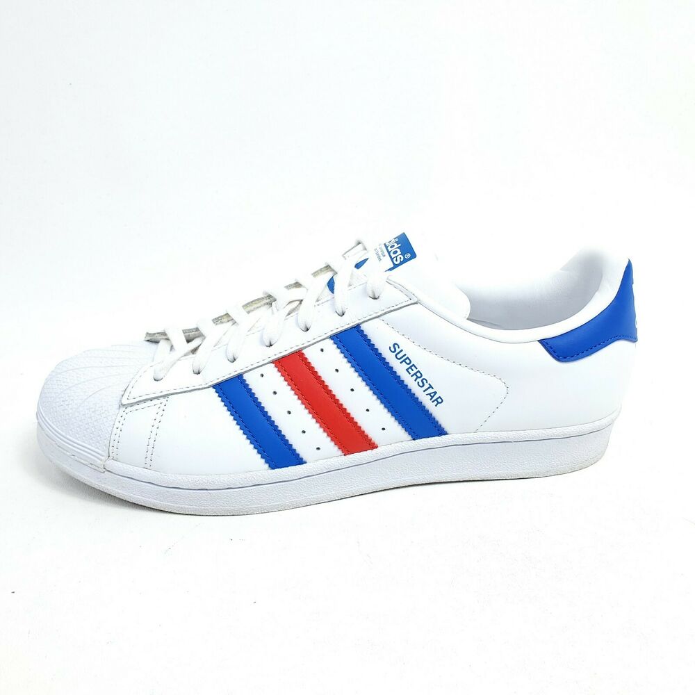 Adidas Originals Superstar Cloud Mens Size 9 Shoes Low Top White Blue Red  BB2246 | SidelineSwap