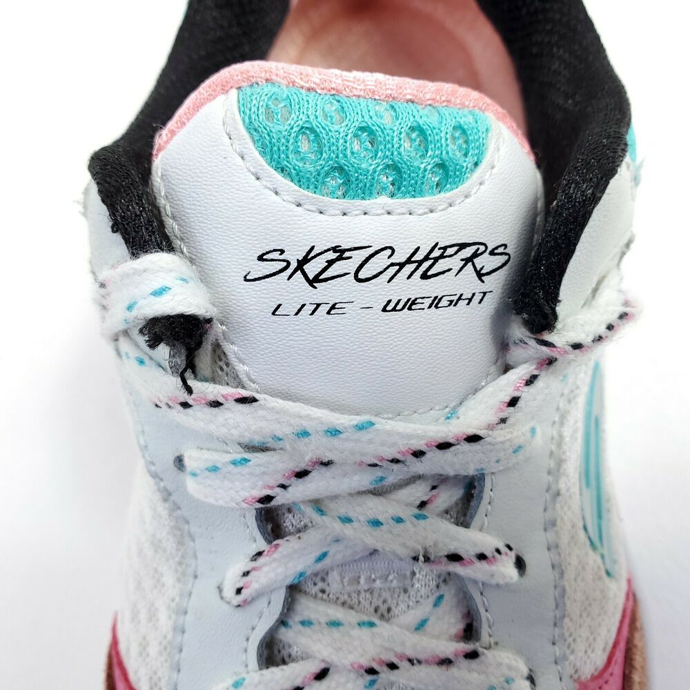 skechers lite weight white