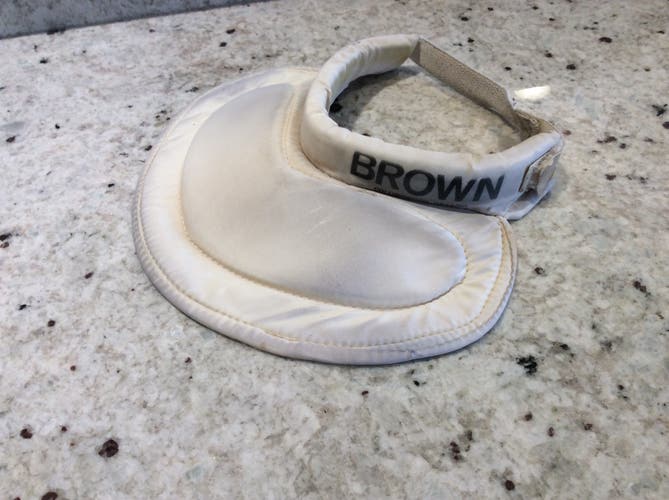 Used Brown goalie neck guard.