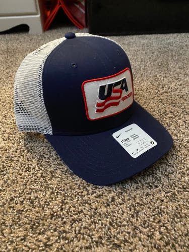 USA Hockey Nike Hat One Size Fits All