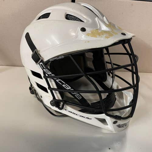 White Used Youth Player's Cascade CPV-R Helmet