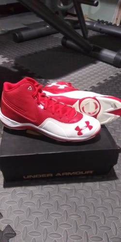 Red New Adult Men's Size Men's 10.5 (W 11.5) Metal Under Armour High Top Ignite mid