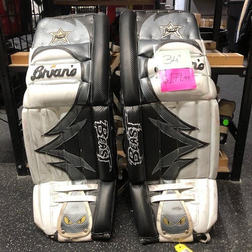 Used 34" Brian's Beast Goalie Leg Pads