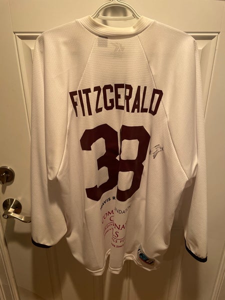 Comm Ave Classic (2018) Ryan Fitzgerald game used/signed jersey