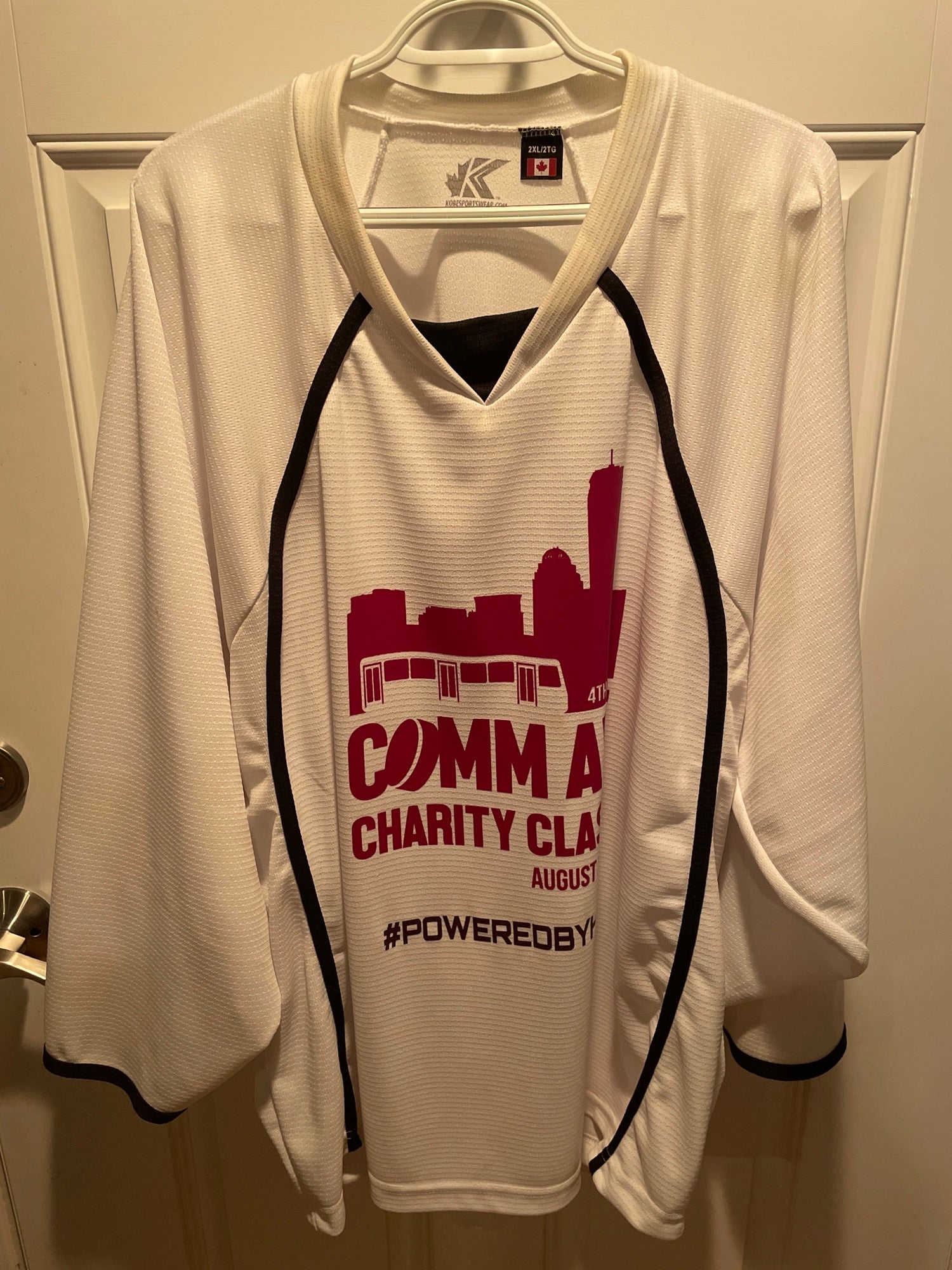 Comm Ave Classic (2018) Ryan Fitzgerald game used/signed jersey