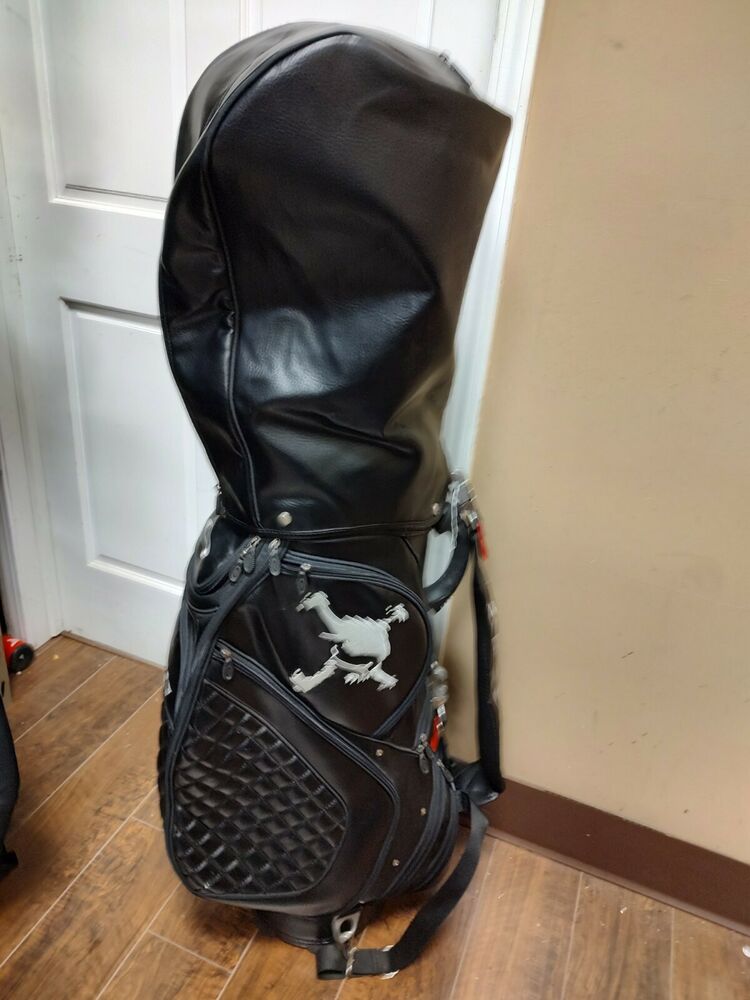 Oakley Skull Golf Cart Bag Black/White 