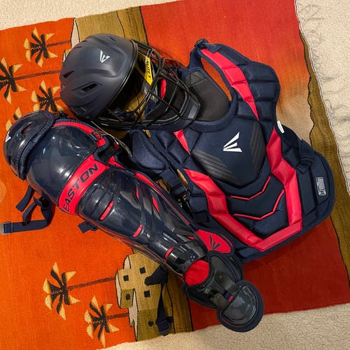 Brand New Easton Elite x Catcher's Set (INT) Navy w/ Red