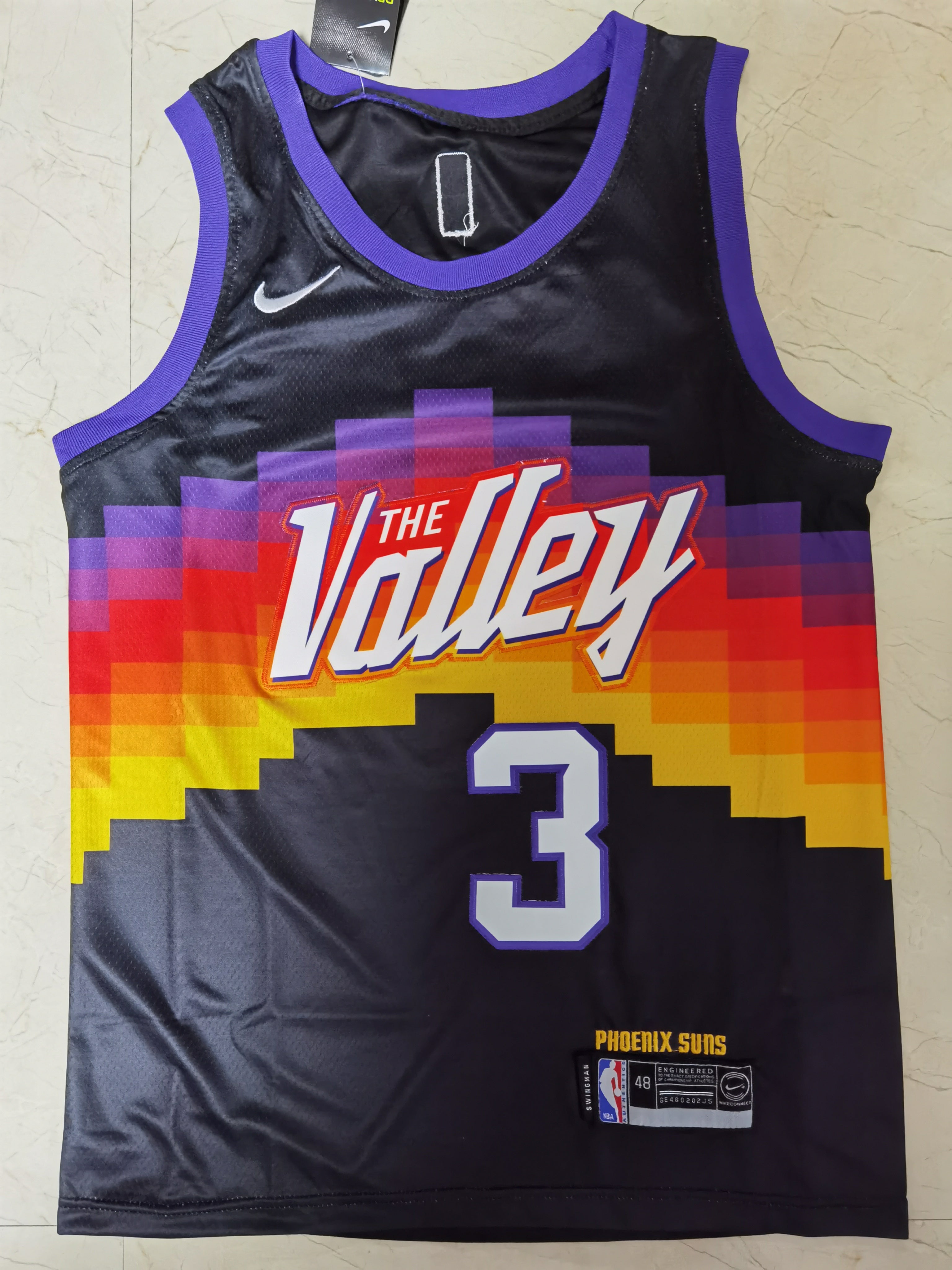 Chris Paul #3 Phoenix Suns Basketball jerseys Cousu City Edition Noir 