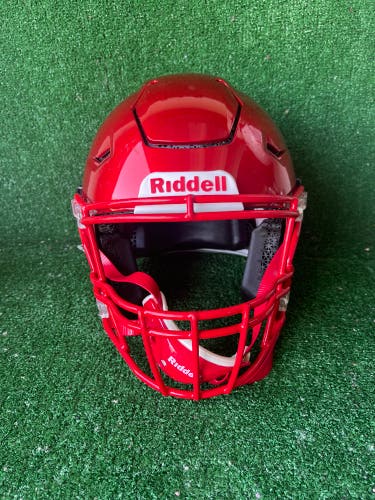 Adult (7 - 7 1/4) - Riddell Speedflex Diamond Football Helmet - Red