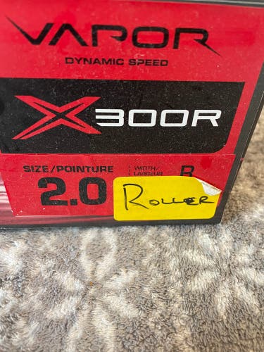 New Bauer Vapor X300R Inline Skates Regular Width Size 2
