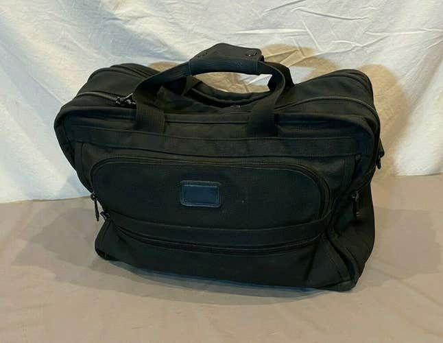 TUMI Alpha T-Pass 225D3 High-Quality Black Ballistic Nylon Attache Style Bag