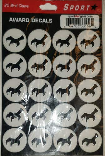 Sport Star Bird Claw Award Decals