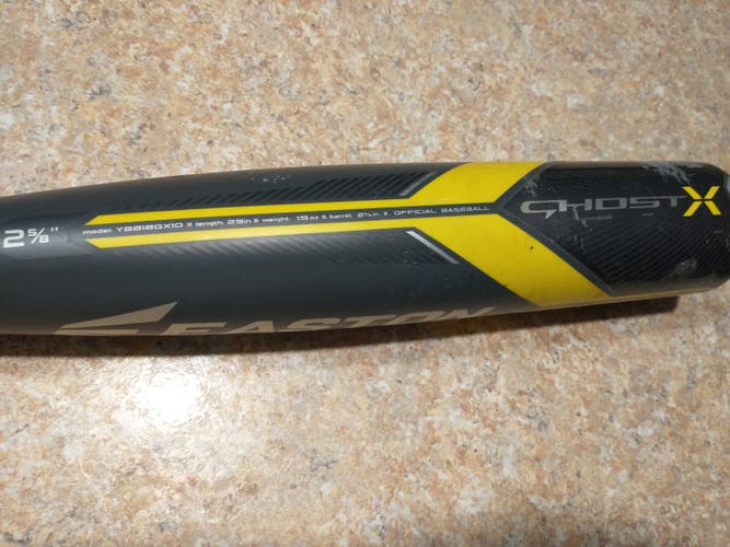 Used 2018 Easton Composite Ghost X Bat (-10) 19 oz 29"