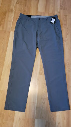 Gray Men's New Size 38x32 Under Armour Golf Pants