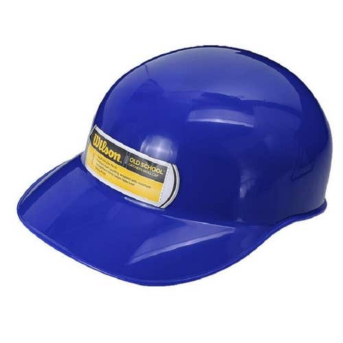 New Royal Blue and Navy Blue One Size Fits All Wilson Old School Catcher's Skull Cap Helmet Coach's
