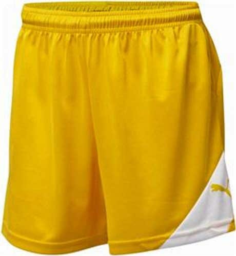 NWT Puma Santiago TJ Youth Soccer Shorts Yellow Size XL