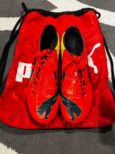 Puma evoPower 1 FG Soccer Shoes (Orange/Yellow)