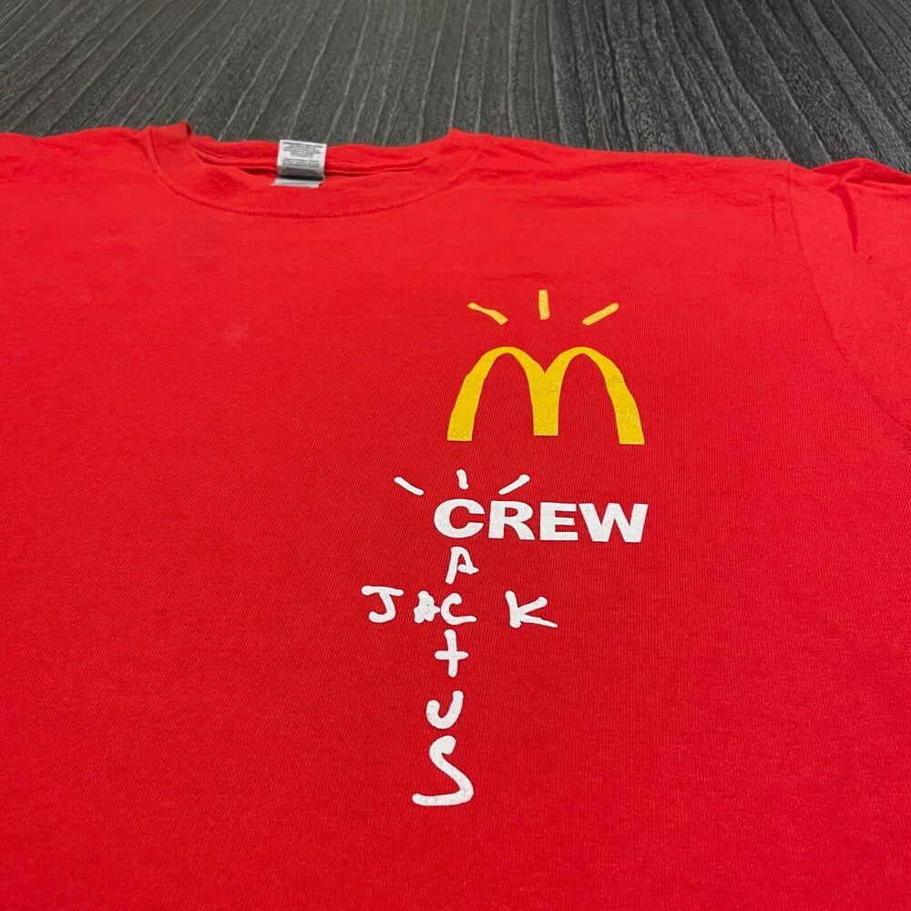 mcdonalds employee travis scott shirt