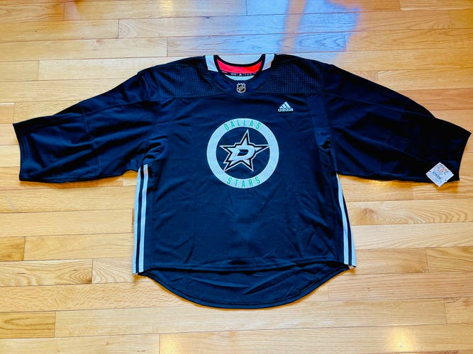 Dallas Stars MIC Goalie Cut Adidas Pro Stock Jersey Black Size 58G, MiC, NWT
