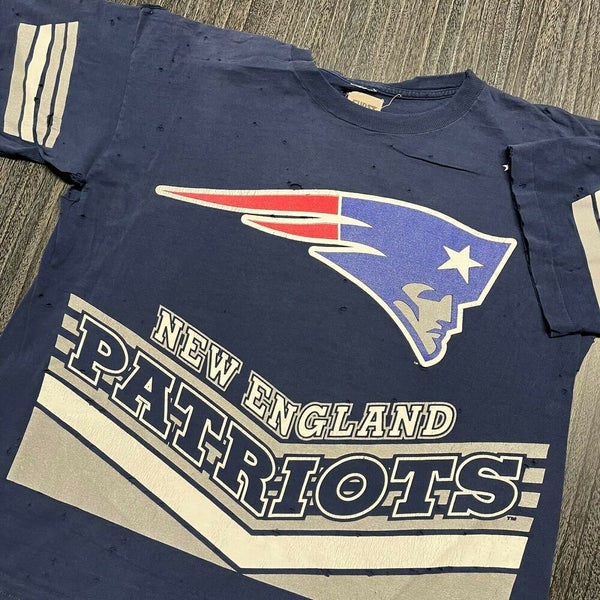 New England Patriots T Shirt Men XL Adult NFL Football Vintage 90s Worn  Salem