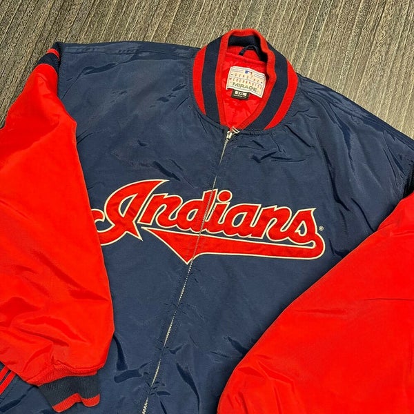 Cleveland Indians Jacket Men 2XL Adult Blue Mirage Wahoo MLB