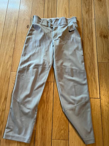 Gray Youth Baseball Used Large Nike Pants