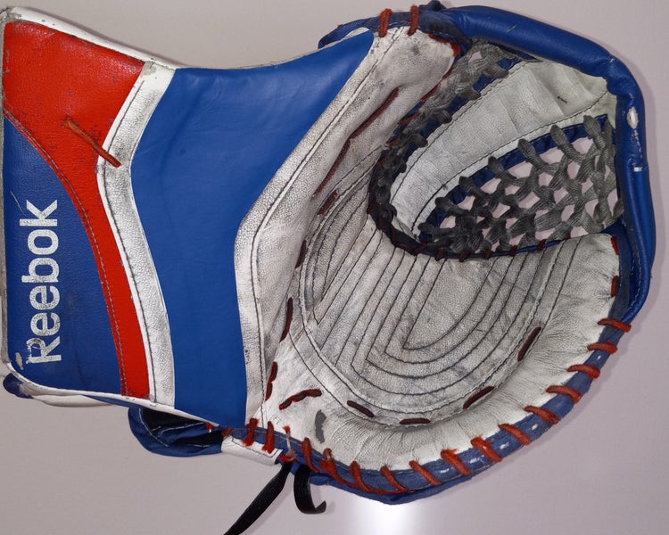Reebok by Lefevre 580 break 90 degree hockey goalie glove McGarva True CCM pads