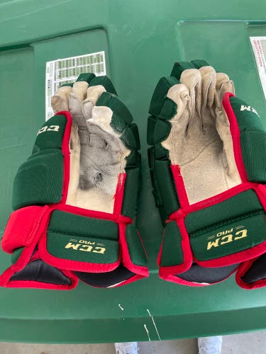 CCM 14" Pro Stock HG97 Gloves Minnesota Wild