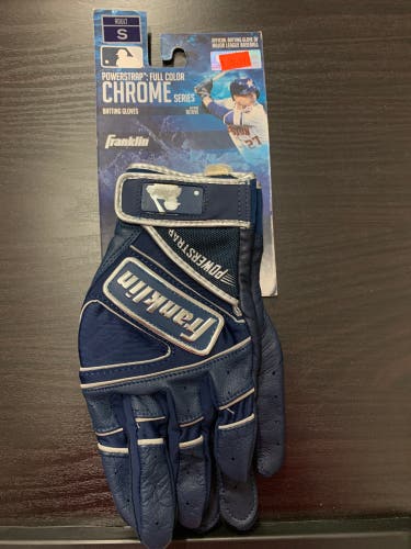 New Franklin Powerstrap Chrome Batting Gloves