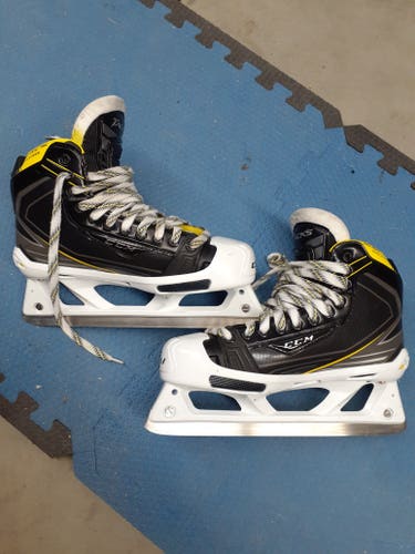 Senior Used CCM Tacks 6092 Hockey Goalie Skates Regular Width Size 9.5