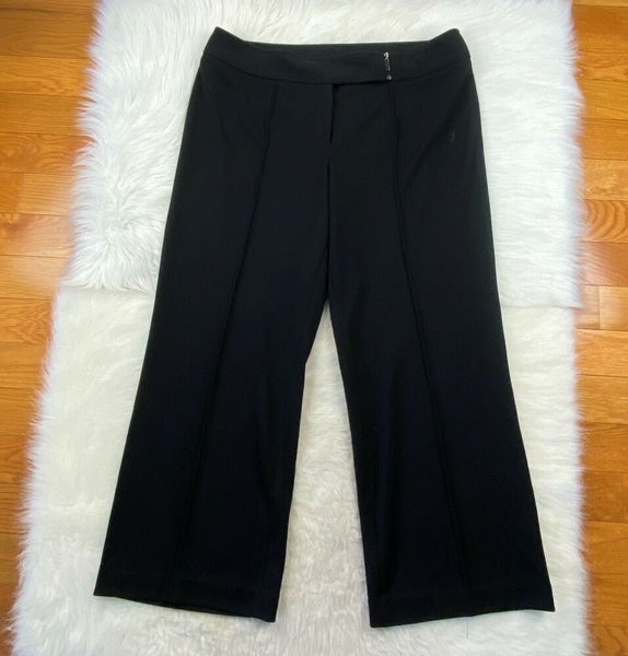 Adrienne Vittadini Flare Front Seam Dress Pants Black Plus Women's 16W