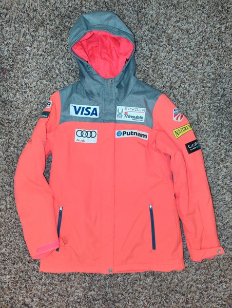 US Ski Team Pink Women's Adult Used Medium Spyder Jacket