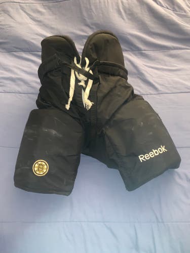 Boston Bruins Reebok NHL Pro Stock Game Worn Hockey Pants- large